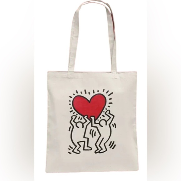 - Keith Haring holding heart tote- NWT - Picture 2 of 8